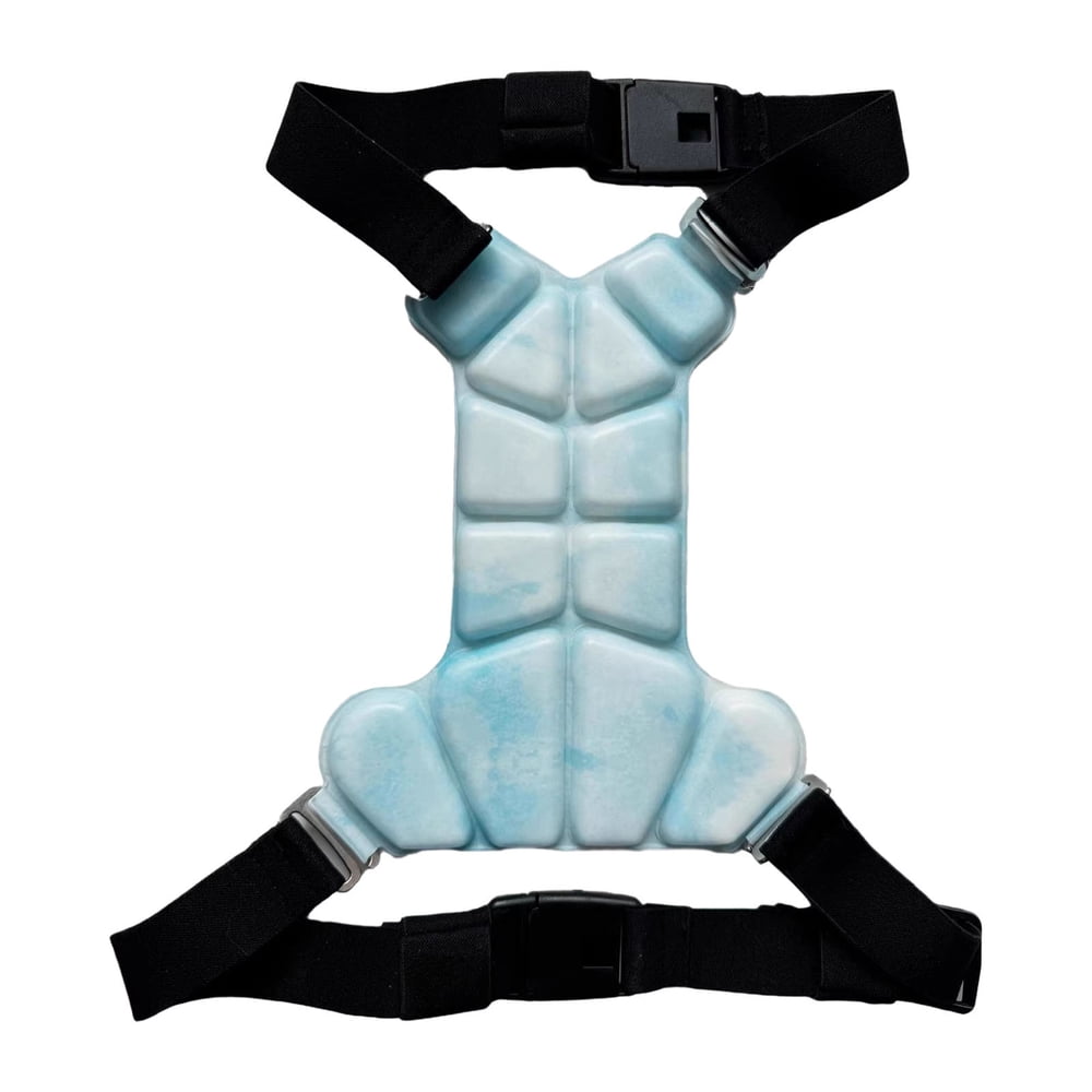 Cooling Mesh Summer Dog Harness, Sky Blue, Medium product photo