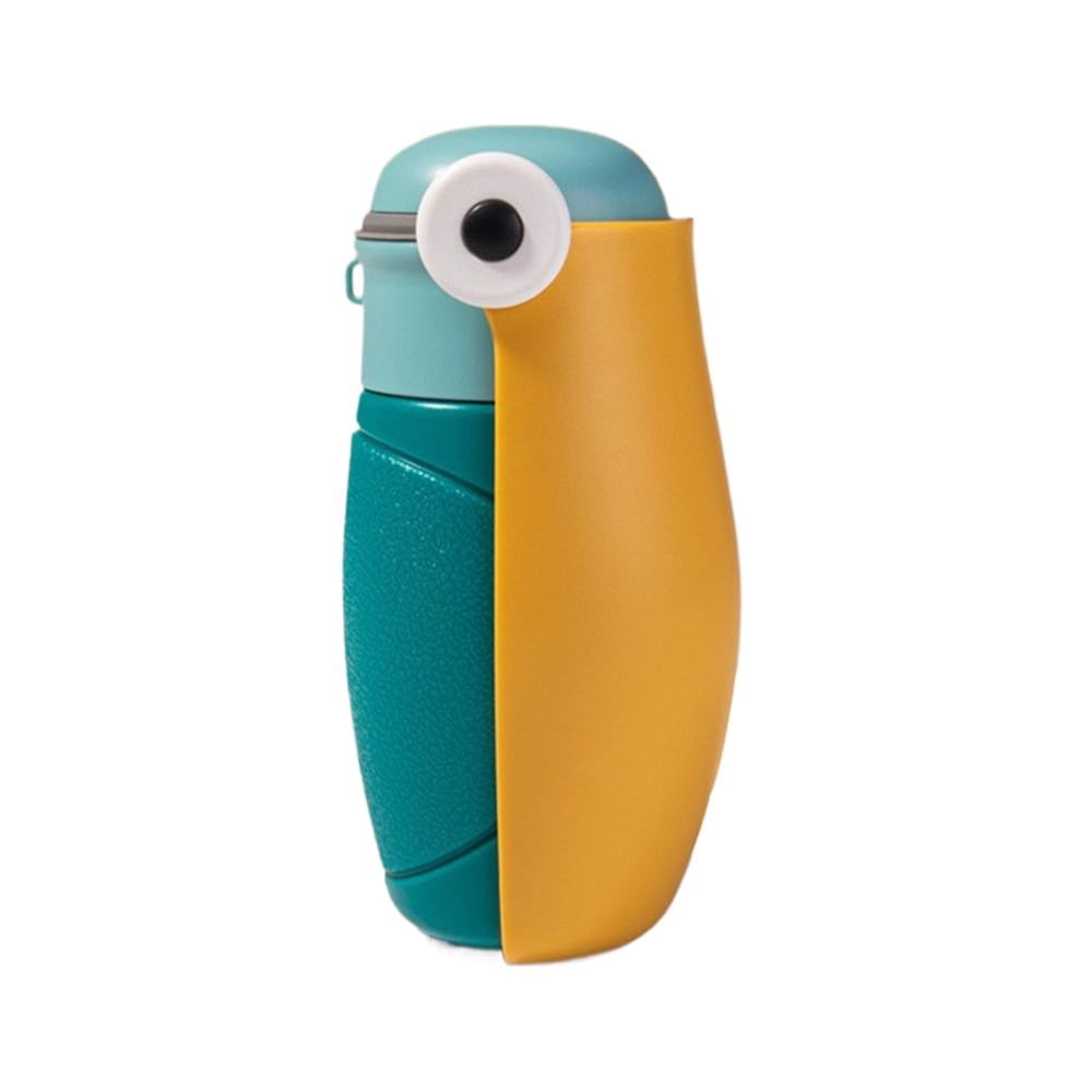 Foldable Travel Water Bottle with Trough, Blue product photo