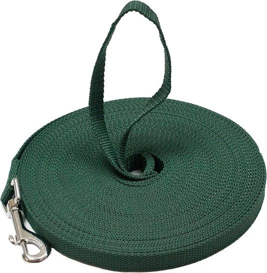 Long-Line Training Nylon Leash 30-Foot, Olive Green product photo