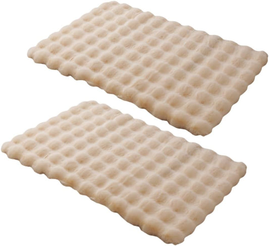 Machine-Washable Rectangular Pet Cushion, Sand Beige, Medium product photo