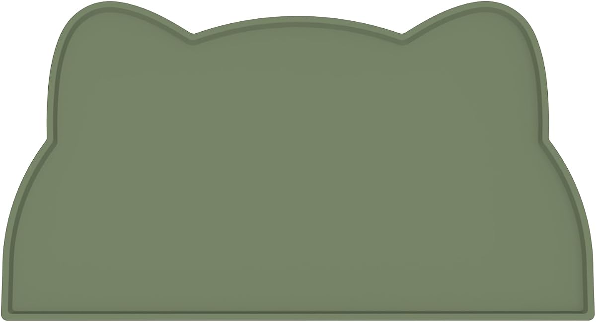 Non-Slip Silicone Feeding Mat for Bowls, Slate Blue product photo