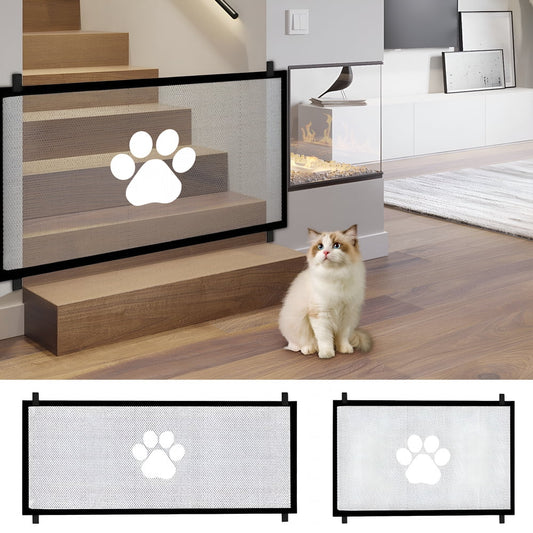 Pet Gate Pressure-Mounted Fabric Barrier, Beige product photo