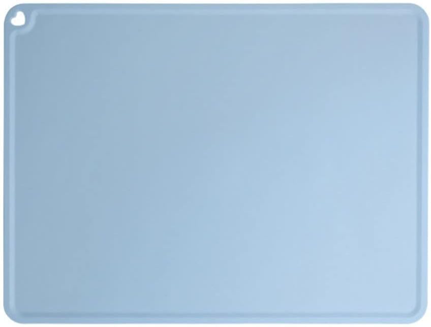 Placemat Feeding Tray with Raised Edges, Slate Blue product photo