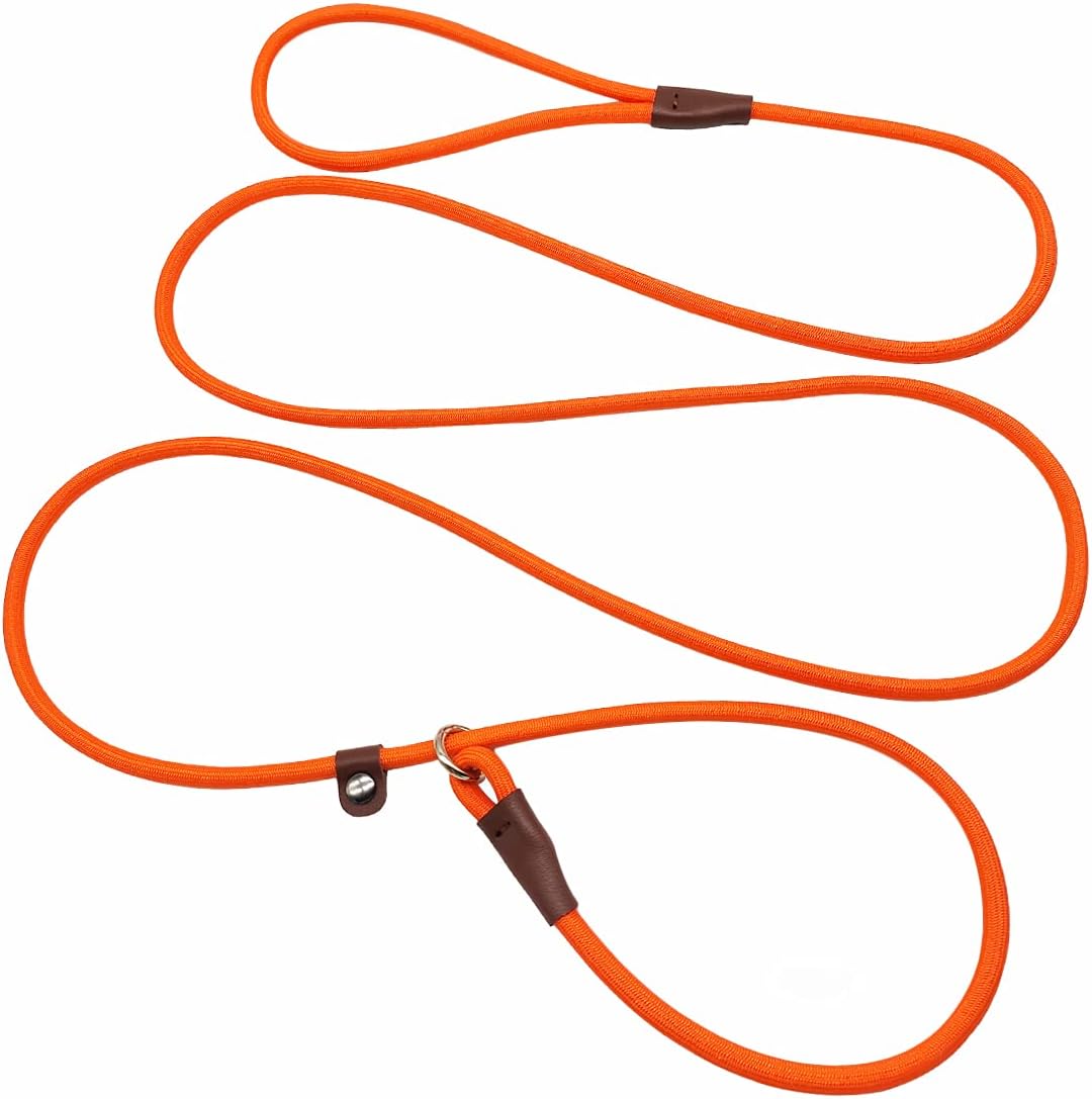 Slip-Lead Rope Dog Leash No-Hardware, Terracotta product photo