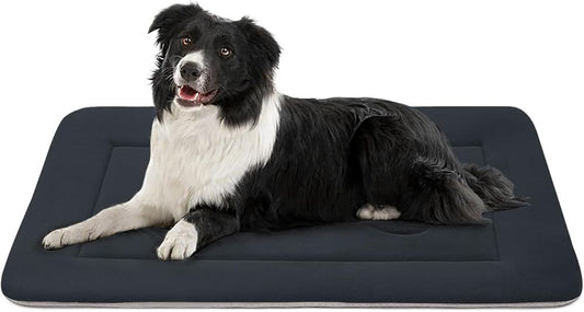 Mays BlueRiver Petware Waterproof-Base Crate Mat Cushion, Charcoal, 36-Inch studio product photo
