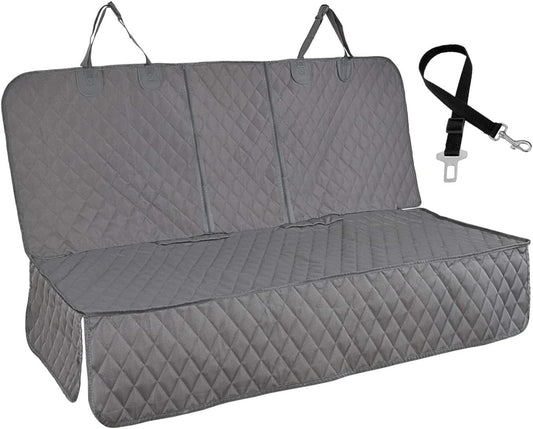 Waterproof Bench Car Seat Cover for Dogs, Gray product photo